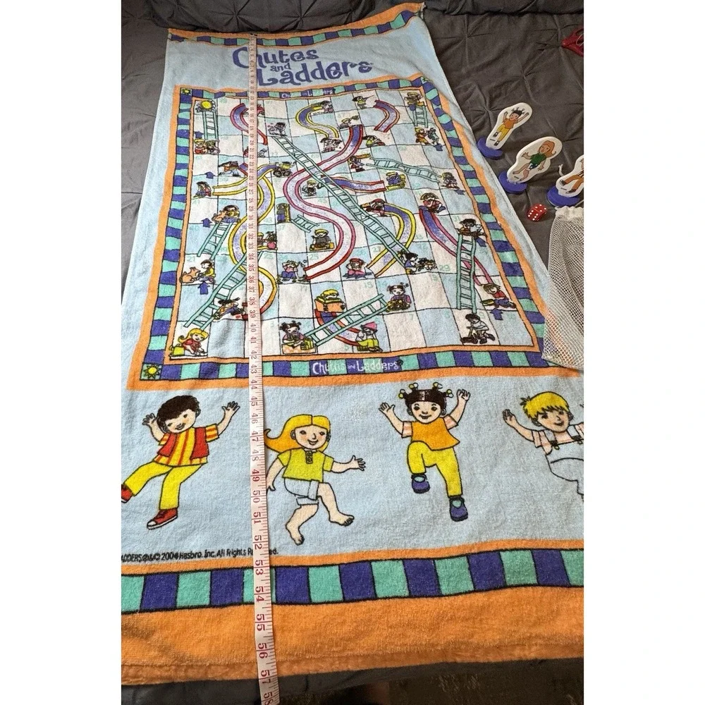 Chutes And Ladders Beach/Pool Towel With Game Pieces 57